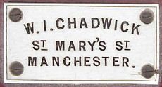 merkplaatje Chadwick Manchester