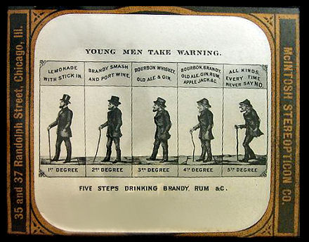 lantern slide temperance warning young men