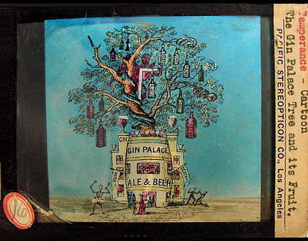 lantern slide temperance gin palace